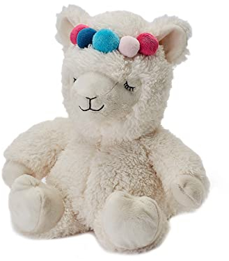 Warmies Plush Llama Microwavable, Weighted Plush Teddy with French Lavender Scent, Microwavable Toy Heat Pad Suitable for All Adults and Children