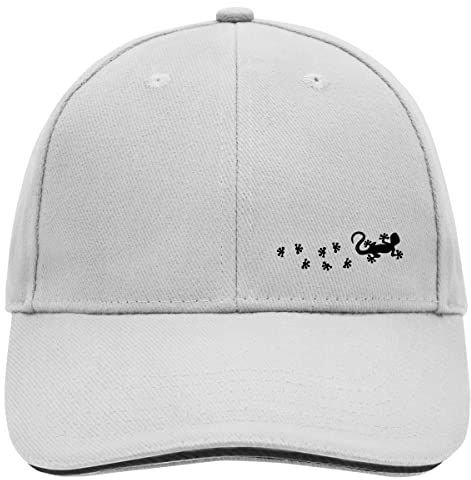 Huuraa Baseball Cap Gecko Tapsen Geschenk Dark Grey/White Gecko Geschenkidee