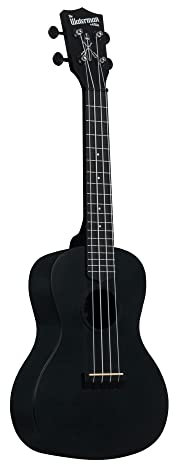 Kala Brand Music Co. The Waterman Beach Collection 4-saitige Ukulele rechts schwarz sand Konzert (KA-WMS-BK-C)