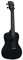 Kala Brand Music Co. The Waterman Beach Collection 4-saitige Ukulele rechts schwarz sand Konzert (KA-WMS-BK-C)