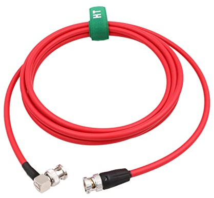 HangTon 12G 6G 3G SDI Raw 4K 60p Video Kabel BNC 75 ohm Koaxial Geschirmt für Sony Alexa DSMC2 Kamera Blackmagic SmallHD Atomos Monitor (3M, Rot)
