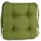 Pillows24 Stuhlkissen 4er Set, Sitzkissen mit Steppung 40x40 cm, Sitzpolster für Outdoor geeignet, Bequemes Sitzpolster mit befestigungs Bändern für Gartenmöbel oder Stuhl (grün)