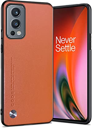 Puxssul Cover per Oneplus Nord 2 5G Custodia in Pelle Sintetica TPU, Anti-Shock Anti-Graffio Anti-Scivolo Ultra Leggera Cover per Oneplus Nord 2 5G, per Uomini Donne (Arancione)