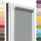 Estika Estor Enrollable sin taladrar - 80 cm x 120 cm - Paloma Oscura - instalación con Abrazaderas, Estor para Ventanas de Interior, mampara de privacidad para Ventanas y Puertas de balcón