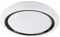 EGLO LED Deckenleuchte Capasso, minimalistische Deckenlampe, runde Deckenbeleuchtung aus Metall und Kunststoff in Weiß und Schwarz, Lampe Decke warmweiß, Ø 48 cm
