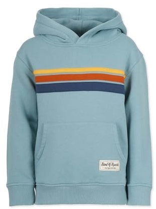 Band of Rascals Kinder Kapuzenpullover 70th Stripes aus Bio-Baumwolle, Arctic-Blue, Gr. 146