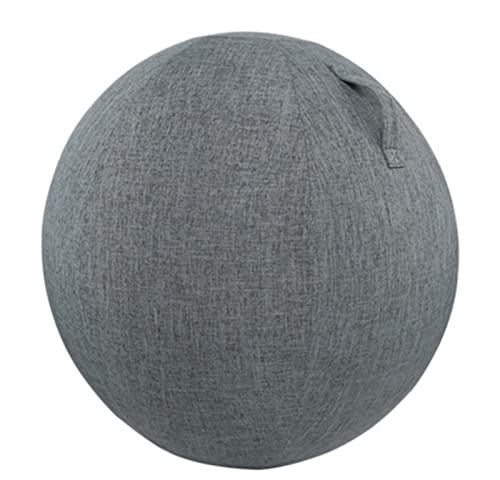 55cm Yoga-Ball-Abdeckung mit Griff, Baumwolle und Leinen Stoffbezug, Balance-Ball Abdeckung, Staubdicht, Gymnastikball Abdeckung für Sitzball, Fitnessball, Sitzbälle,B,55cm