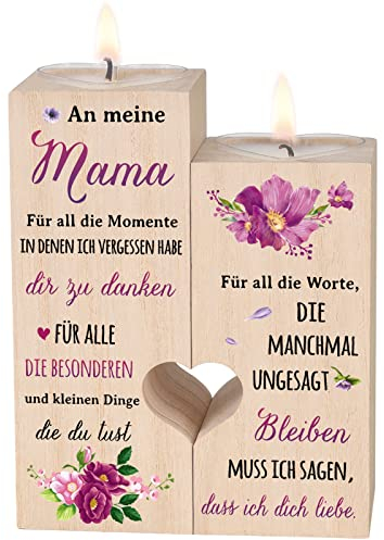 Muttertagsgeschenke für Mama, Kerzenständer - Mama Geschenk von Tochter Sohn, Geburtstagsgeschenk für Mamas, Geschenke Mamas Geburtstag, Beste Mutter Geschenk