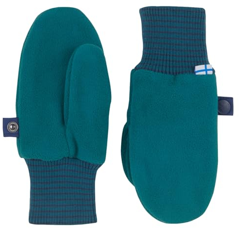 Finkid Fleece Fäustlinge Pupujussi deep teal/navy S