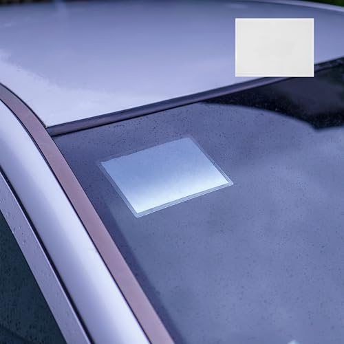 Bolsa adhesiva parabrisas, 2 pzs, tamaño DINA6, 160 x 117 mm, en transparente, tapa viñeta parabrisas coche, sobre autoadhesivo permiso de estacionamiento residente, licencia de estacionamiento