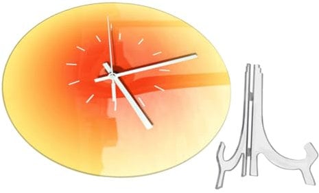 Garneck Dekorative Wanduhr Für Wohnzimmer Acryl Wanduhr Großes Display Drehbar