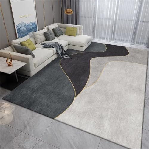 Zimmer Teppichen 70X140Cm Teppich Wohnzimmer Teppich Angebote Grau Moderner, Schmutzabweisender, Haustierfreundlicher Teppich Im Minimalistischen Design Für EIN Restaurant Auf Dem Balkon Im Freien
