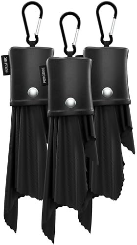 Mikrofasertuch & Brillentücher (3er-Pack) Objektiv- und Brillenputztuch - Augenglasreinigungstücher - Brillenputztuch - Glasreinigungstuch - Kameraobjektive & Gadget empfindliche Bildschirme - Schwarz