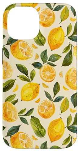 Hülle für iPhone 14 Aquarell Zitrone Sommer Limonade Zitrusfrucht
