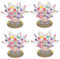 STOBAZA 4 Stück Kerzenhalter Aus Kristall Buddha-yoga-kerzenhalter Lotus-kerzenhalter Religiöser Kerzenständer Blumen Teelichthalter Bunte Kerzenständer Lotusblüten-kerzenständer Colorful