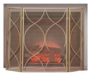 Mampara de chimenea estilo europeo, marco de chimenea negro, decoración para sala de estar, mampara de hierro, cubierta de protección contra incendios para el hogar, cubierta protectora contra c