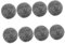 JEWEDECO 8piezas Estropajos Inoxidable Para Limpiar Ollas Sartenes y Escobillas De Cocina Efectivas y