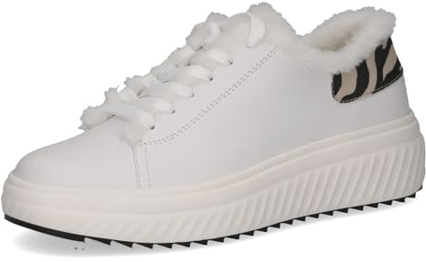 CAPRICE Damen Sneaker flach zum Schnüren mit Wechselfußbett