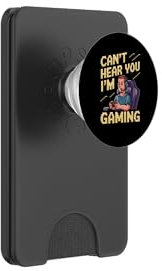 Can't Hear You I'm Gaming Pixel Art Vintage Gamer Grafik PopSockets PopWallet für MagSafe