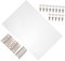 PEPLAYTAL Popcorn Machine Panel Replacement Clear Thicken Pvc Door for Household Popcorn Maker Easy to Install Lightweight Wear-resistant Fit for Daily Use