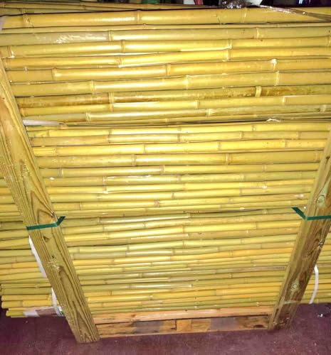 Mugar - Vallas de Ocultación de Bambú Natural | Fácil de Instalar | Ecológicas | Ideal para Jardín y Techados | 1 x 2,5 Extra Grueso, Bambú Decorativo