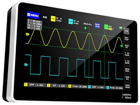Zerodeko Volt Meters and Multimeters Lab Scopes Automotive Electrical Tester Multi Meter Multimeter Probes Ignition Coil Tester Capacitor Tester 6000 Mah Lithium Battery Black
