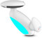 Rubinetto da bagno allungabile con illuminazione multicolore, 4 modalità, girevole a 360°, cartuccia in ceramica, rubinetto da bagno con attacco da 3/8 pollici (bianco elegante)
