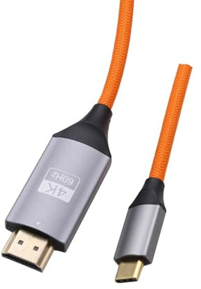 ZBLZGP Cavo compatibile con Thunderbolt 3 da USB C a HDMI maschio, per Canon EOS R7, Blackmagic URSA Mini Pro, Atomos Shogun 7 Monitor, 4K 30Hz, 0,9 m
