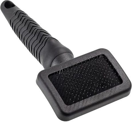 SOTNOS SLICKER BRUSH for Dogs & Cats – Detangling Grooming Brush with Fine Wire Bristles and Removes Loose Hair and Mats – Gentle & Effective – Small, Medium and Large Sizes – Single Pack_Small