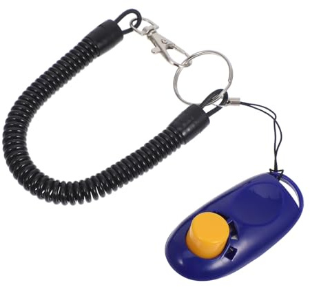 NUOBESTY Hundetrainer Clicker mit Armband Vielseitiger Trainingssound für Hunderassen und Altersgruppen Robustes Abs Material Effektives Verhaltens Welpentraining Tierfreundliches