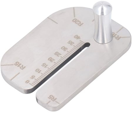 Hyuduo Placa de Costura de Cuero, Herramienta de Ayuda para Pinchar de Acero Inoxidable, Escala Transparente para Manualidades y Proyectos de Cuero