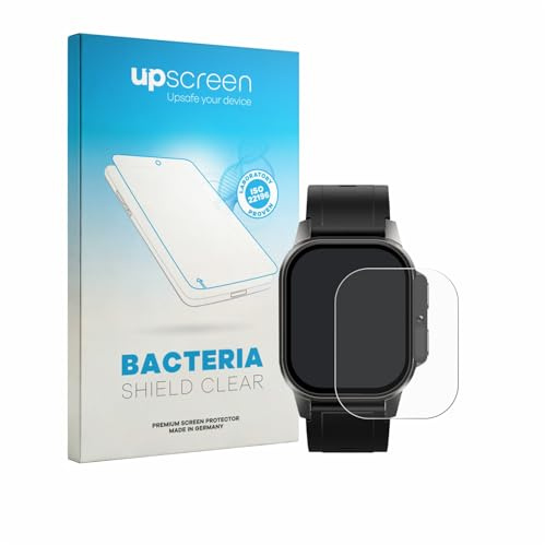 upscreen Antibakterielle Schutzfolie für Domino Watch DM62 Klare Displayschutz-Folie