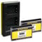 PATONA Chargeur Double avec 2X Batterie NP-BX1 Compatible avec Sony CyberShot DSC-RX100 DSC-H400 DSC-WX500
