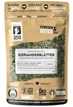 Bremer Gewürzhandel Korianderblätter, gerebelt, getrocknete Korianderblätter zum Kochen, 40g