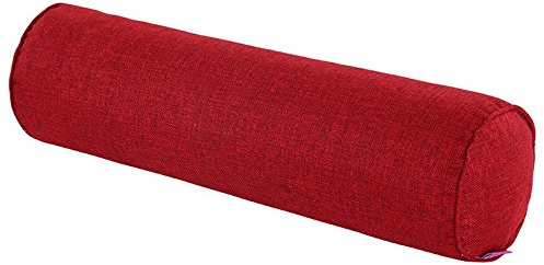 Nunubee Schwangere Kissen, zylindrisch, Mutterschafts- und Körperkissen, Sofakissen, Lendenkissen, Seitenkissen, Weinrot, 15 x 40 cm