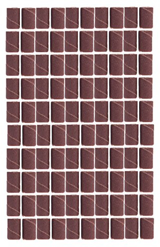 100 x Nagelfräser feine Schleifhülsen 180# Körnung - Schleifbänder -Schleifkappen für Elektrische Nagelfräser