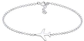 Elli Armband Damen Flugzeug Travel Reise Filigran 925 Silber