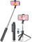 Jumkeet Perche Selfie Bluetooth, 3 en 1 Mini Trépied Smartphone Monopode Stick Télescopique avec Télécommande Matériau Alliage d'Aluminium pour iPhone 15 14 13 12 11 Pro Max/XS/XR/X/8 Samsung, Huawei