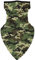 Unisex Bandana Gesichtsbedeckungsmaske Schal Gesicht Rave Sturmhaube Halsmanschette mit Ohrschlaufen, Staubtuch, waschbar, Wind Motorradabdeckung für Frauen/Männer (Armee-grüne Tarnung)