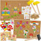 alles-meine.de GmbH XXL Set - Hammerspiel - 415 Teile - Modellwahl - Feen - Blumen & Elfen/für Kinder - Klopfspiel Nagelspiel - Hämmerchenspiel - Nagel Hammer Holz bunt - Hämme..