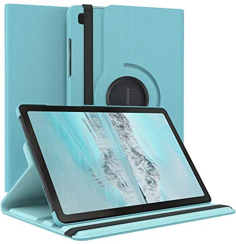 EAZY CASE - Tablet Hülle für Samsung Galaxy Tab A7 Schutzhülle 10.4 Zoll Smart Cover Tablet Case Rotationcase zum Aufstellen Klapphülle 360° drehbar mit Standfunktion Tasche Kunstleder Blau