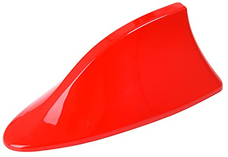 Brussel Antenne de voiture autocollante universelle en forme d'aileron de requin pour radio FM, base d'antenne radio rouge