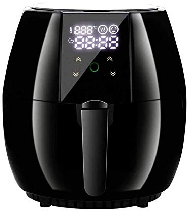 NCRD 4.5L Multi-Use Air Fryer, Temperature Control, Preheat and Shake Reminder LED Touch Digital Screen Nonstick Basket, Auto Shut Off Feature