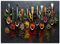 ARTLAND Spritzschutz Küchenrückwand Küche Herd Glas mit Motiv 70x50 cm Essen, Trinken & Genuss Lebensmittel Fotografie Bunt Kräuter Gewürze Schiefer U1UJ