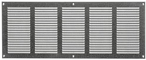 500x200mm Griglie D'Aerazione/Ventilazione in Metallo Zincato - Griglia D'aria con Rete Anti Insetti