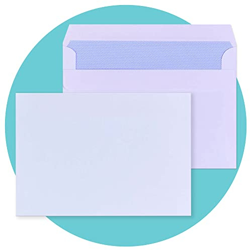 Triplast 500 x C6 White Self Seal Security Envelopes (Size: 114x162mm) | Fully Opaque, Self Sealing & Printer Safe Mailing Paper Envelopes | Ideal for Everyday Home, Office & Commercial Use