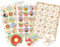 Logbuch-Verlag 3 x 24 bunte Sticker Sommer Urlaub Reise Muscheln - Sommerurlaub Fotoalbum verzieren basteln Ø 4 cm