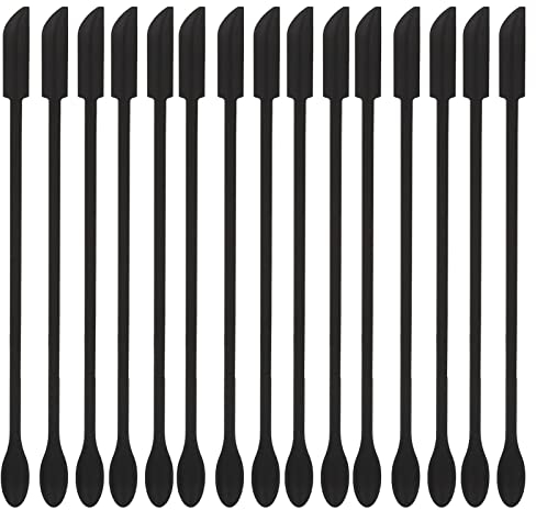 15Pcs Makeup Spatula Double Sided Silicone Flexible Face Mask Spatulas Cosmetic Spatulas Widely Used Mini Silicone Spatula for Cosmetics Makeup