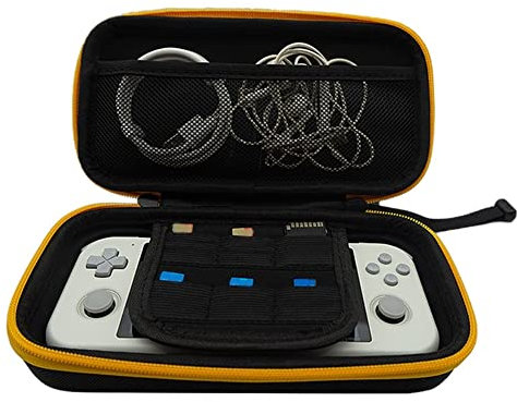 Protective Case Pouch Storage Bag for Retroid Pocket 3,Slim Hard Game Console Storage Cover Handbag,Shockproof Organizers with Game Cards Slot/Mesh Pockets