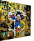 Magic Canvas Art - Bilder Pop Art Donald Duck Dollar Leinwandbild 1- teilig Hochwertiger Kunstdruck modern Wandbilder Wanddekoration Design Wand Bild – B8303, Größe: 40 x 30 cm, Mehrfarbig